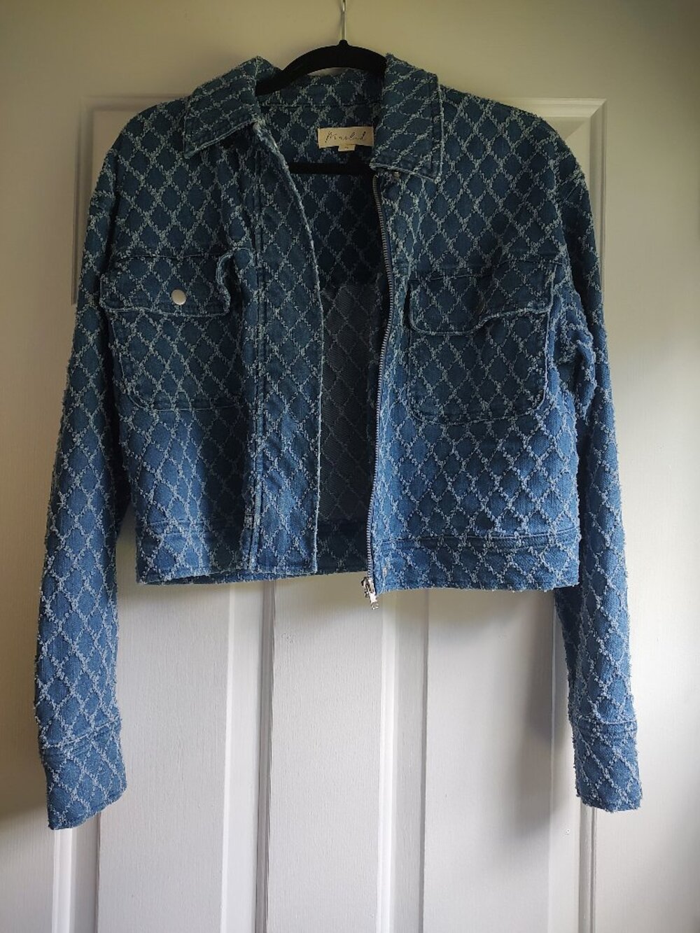 Like New Marbled Jean Jacket